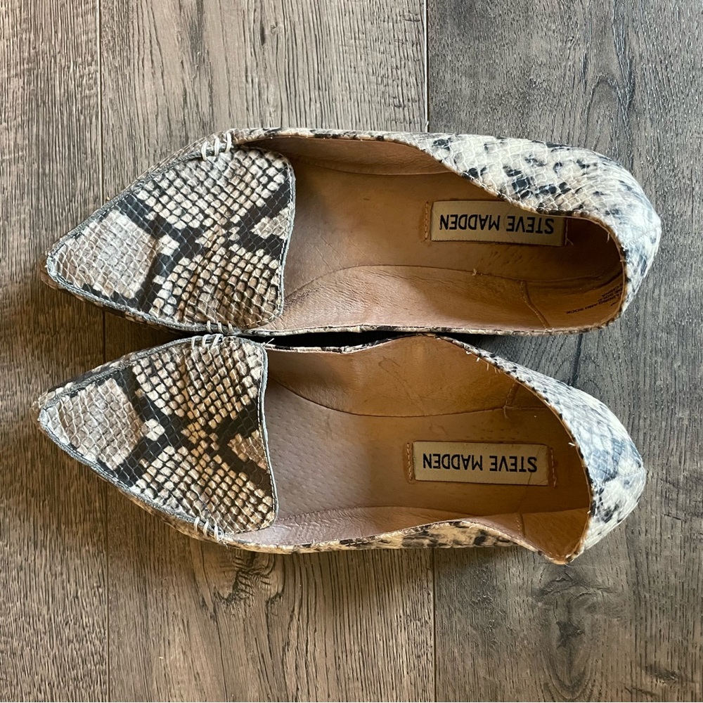 Steve Madden Snakeprint Feather Flat - image 5